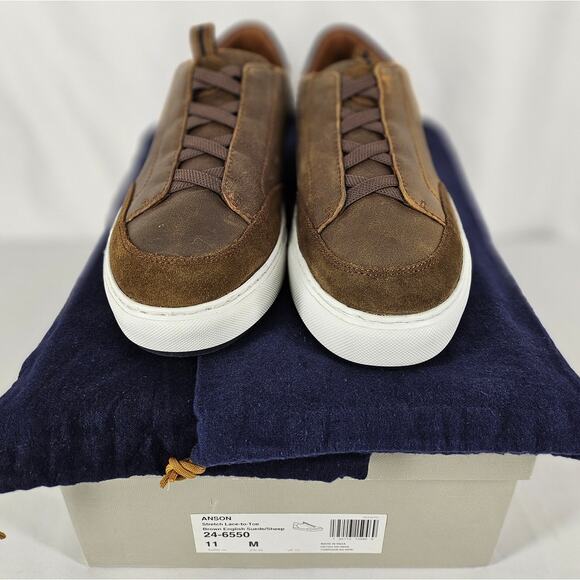 JOHNSTON & MURPHY ANSON STRETCH LACE-TO-TOE MEN'S SHOES - SIZE 11M STYLE 24-6550 - Picture 7 of 13